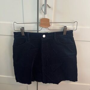 Navy Blue Corduroy Skirt Forever 21.